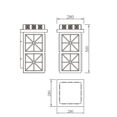 Wall lamp WD-B018 | Aluminum wall Mount Lamp | high-grade scagliola diffuser | SMD LED classical