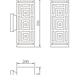 Wall lamp WD-B024 | Classical wall Mount | LED | High-quality aluminum | PMMA | Scagliola Diffuser