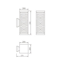 Wall lamp WD-B024 | Classical wall Mount | LED | High-quality aluminum | PMMA | Scagliola Diffuser