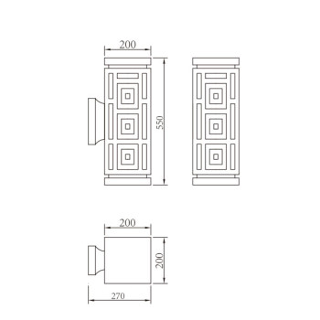 Wall lamp WD-B024 | Classical wall Mount | LED | High-quality aluminum | PMMA | Scagliola Diffuser
