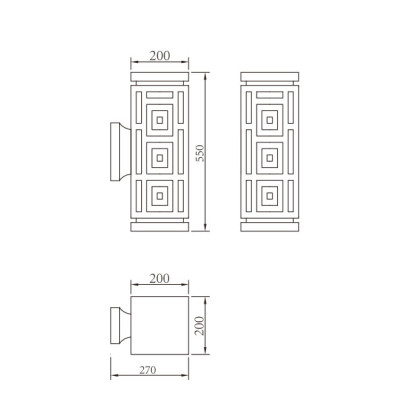 Wall lamp WD-B024 | Classical wall Mount | LED | High-quality aluminum | PMMA | Scagliola Diffuser
