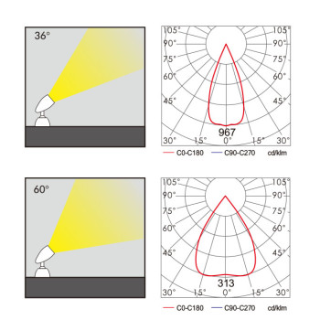 Spot light WD-S505 | High-quality aluminum | fashional design | COB LED | LED Module | IP65