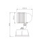 Spot light WD-S004-L | High-quality aluminum | tempered glass diffuser | COB | LED module | IP65