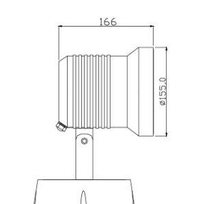 Spot light WD-S014 | High quality aluminum | COB | LED module | tempered glass diffuser | IP65