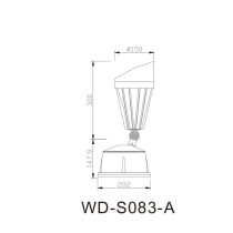 Spot light WD-S083-A | Aluminum lamp body | tempered glass diffuser | COB | LED module | IP65