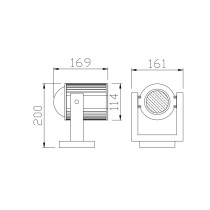 High quality aluminum spot light | COB LED or LED module or MH（CDM）G12 | tempered glass diffuser