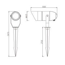 Spot light WD-S529 | Aluminum lamp body | LED module | COB LED | tempered glass diffuser |IP65
