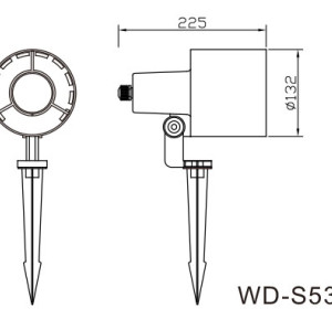 Spot light WD-S533 | LED module | CFL E27 | High quality aluminum lamp body | fashional | IP65