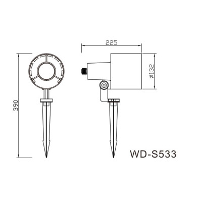 Spot light WD-S533 | LED module | CFL E27 | High quality aluminum lamp body | fashional | IP65