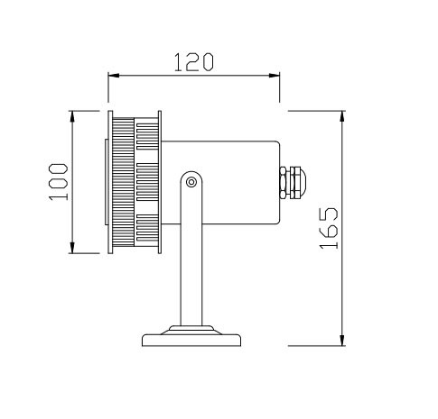 Spot light WD-S539 | High-quality aluminum | tempered glass diffuser | fashional noble style | IP65