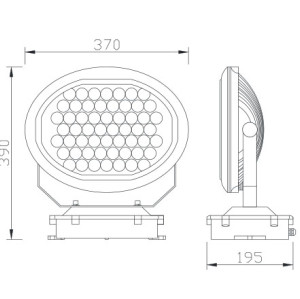 Flood light WD-F010 | Aluminum lamp body | tempered glass diffuser | LED module | IP65