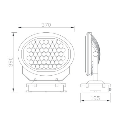 Flood light WD-F010 | Aluminum lamp body | tempered glass diffuser | LED module | IP65
