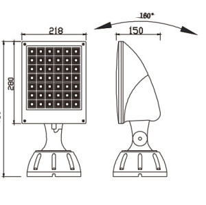 High-quality flood light WD-F501 | Aluminum body | tempered glass diffuser | LED module | IP65