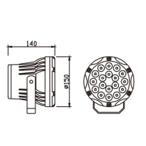 Aluminum flood light WD-F505 | tempered glass diffuser | LED module | noble design | IP65