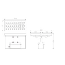 Flood light WD-F511 | Aluminum body | Fashional design | Tempered glass diffuser | LED | IP65