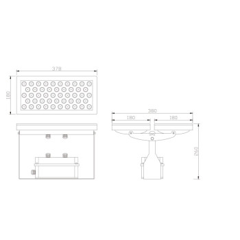 Flood light WD-F511 | Aluminum body | Fashional design | Tempered glass diffuser | LED | IP65