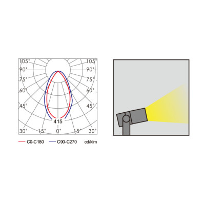 Flood light WD-F019 | COB LED module | High quality aluminum body | tempered glass diffuser
