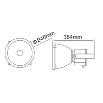 Flood light WD-F017-H | COB | LED module | High-quality aluminum body |