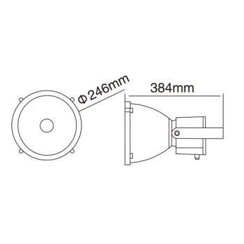 Flood light WD-F017-H | COB | LED module | High-quality aluminum body |