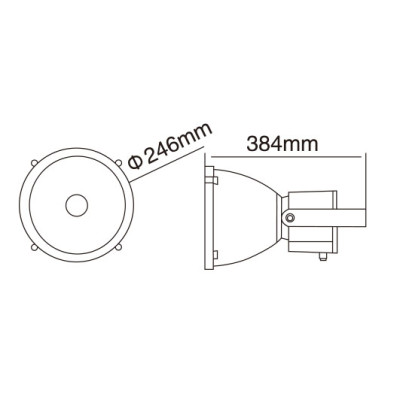Flood light WD-F017-H | COB | LED module | High-quality aluminum body |