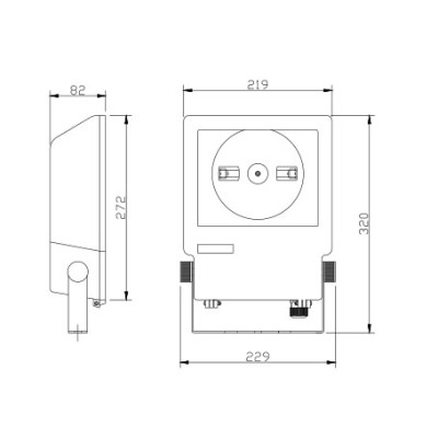Aluminum flood light WD-F001 | Tempered glass diffuser | COB LED | Beautify the environment | IP65