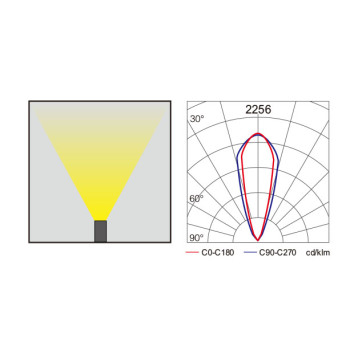 Linear wallwasher light WD-FL503 | Aluminum lamp | LED Module | tempered glass diffuser | IP65