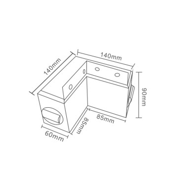Linear wallwasher light WD-FL527 | Aluminum and optical glass | LED module | fashional design