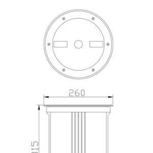 Underground light WD-M001 | Aluminum in ground light | stainless steel cover | CFL E27 | IP67