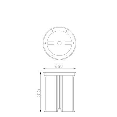 Underground light WD-M001 | Aluminum in ground light | stainless steel cover | CFL E27 | IP67