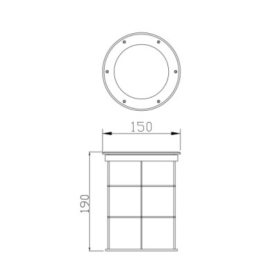 High quality aluminum underground light | in ground light WD-M008 | stainless steel cover | IP67