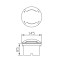 Aluminum underground light | In ground light WD-M047 | LED Module | stainless steel cover | IP67