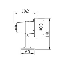 Under water light WD-S041 | stainless steel body | tempered glass | tempered glass diffuser | IP68