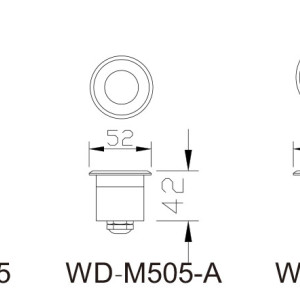 Under water light WD-M505 | stainless steel lamp body | tempered glass diffuser | IP68 | LED