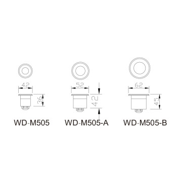 Under water light WD-M505 | stainless steel lamp body | tempered glass diffuser | IP68 | LED