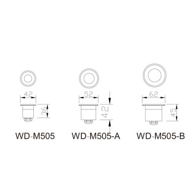 Under water light WD-M505 | stainless steel lamp body | tempered glass diffuser | IP68 | LED