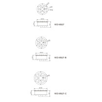 Underwater light WD-M527 | Stainless steel cover | high-quality aluminum | LED module | IP68