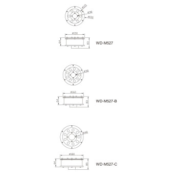 Underwater light WD-M527 | Stainless steel cover | high-quality aluminum | LED module | IP68