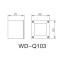 Square wall corner light | Aluminum wall lamp WD-Q103 | stainless steel cover | LED module