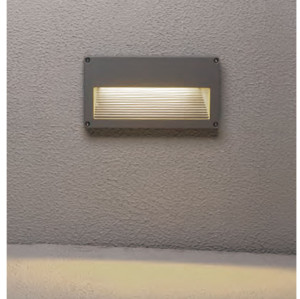 Wall lamp WD-Q018 | Rectangle lamp | Aluminum shape | Stainless steel cover | CFL E27 | IP65