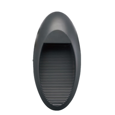 Wall lamp WD-Q111 | Aluminum elliptical lamp | stainless steel cover | IP65 | tempered glass