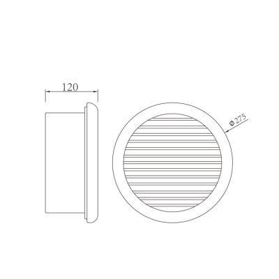 Wall lamp WD-Q052 |  Aluminum round lamp | E-PC embedded part | LED module | tempered glass | IP65
