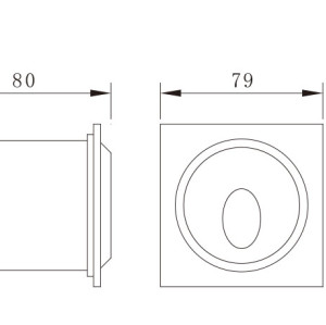 Wall lamp WD-Q114 | customized round lamp | aluminum | stainless steel cover | optical lens diffuser