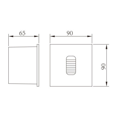 Customized wall lamp | Square wall corner lamp WD-Q116 | IP65 | High quality aluminum | LED module