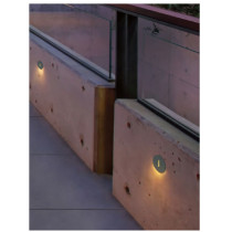 Wall lamp WD-Q117 | Round wall corner lamp | High-quality aluminum | stainless steel cover | IP65