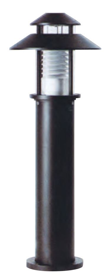 Aluminum bollard light WD-C012 | Concise design modern style | round cap | PMMA or PC diffuser