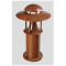 Brown bollard light | pillar light WD-C015 | industrial style | LED or CFL E27 | Aluminum body