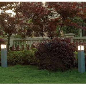 Lawn lamp WD-C139 | High quality aluminum | modern concise design | exterior flange | PMMA diffuser