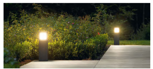 TFB Lawn lamp bollard light aluminum modern concise design Cube external flange W150*L150*H800mm LED module 6W/9W/12W CFL E27 16W/18W/23W WD-C275