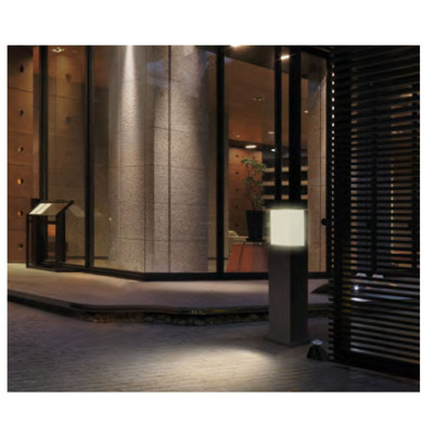 Aluminum lawn lamp | bollard light WD-C145 | imitation marble | PMMA diffuser | Modern concise