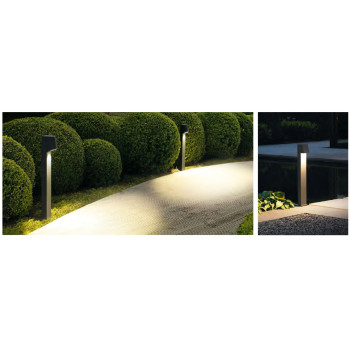 Aluminum lawn lamp | bollard light WD-C086 | modern design with cap | LED module COB LED | 1M high